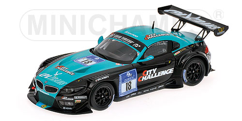 MINICHAMPS 1/43 (437 102077) BMW Z4 GT3 #77 VLN ADAC 24H Nurburgring 2010