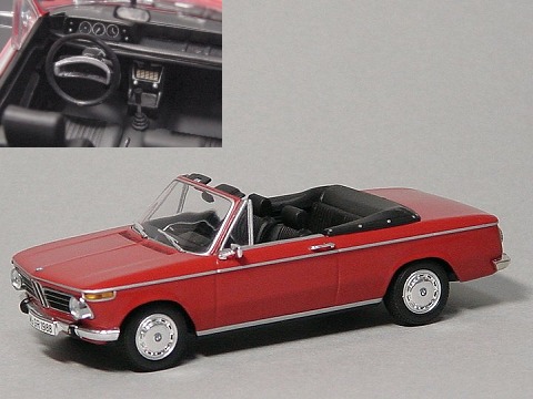 1967 BMW 1600 Cabriolet granada red Hersteller MINICHAMPS RAME 2500 pcs