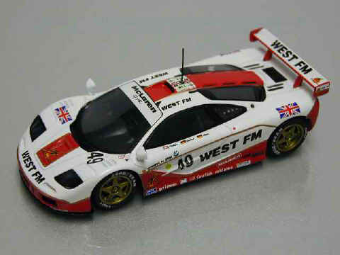 LE MANS 1996 McLaren F1 GTR Gulf Racing #33 Minichamps 1/43 dans son